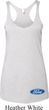Ladies Tanktop Ford Oval Bottom Print Tri Blend Racerback Tank Top