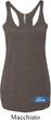 Ladies Tanktop Ford Oval Bottom Print Tri Blend Racerback Tank Top