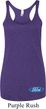Ladies Tanktop Ford Oval Bottom Print Tri Blend Racerback Tank Top