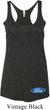 Ladies Tanktop Ford Oval Bottom Print Tri Blend Racerback Tank Top