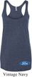 Ladies Tanktop Ford Oval Bottom Print Tri Blend Racerback Tank Top