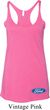 Ladies Tanktop Ford Oval Bottom Print Tri Blend Racerback Tank Top