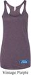 Ladies Tanktop Ford Oval Bottom Print Tri Blend Racerback Tank Top