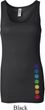 Ladies Tanktop Glowing Chakras Bottom Print Longer Length Tank Top