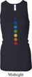 Ladies Tanktop Glowing Chakras Longer Length Racerback Tank Top