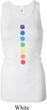 Ladies Tanktop Glowing Chakras Longer Length Racerback Tank Top