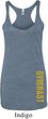 Ladies Tanktop Gold Gymnast Bottom Print Tri Blend Racerback Tank Top