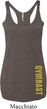 Ladies Tanktop Gold Gymnast Bottom Print Tri Blend Racerback Tank Top