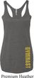 Ladies Tanktop Gold Gymnast Bottom Print Tri Blend Racerback Tank Top