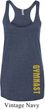 Ladies Tanktop Gold Gymnast Bottom Print Tri Blend Racerback Tank Top