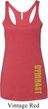 Ladies Tanktop Gold Gymnast Bottom Print Tri Blend Racerback Tank Top