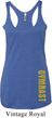 Ladies Tanktop Gold Gymnast Bottom Print Tri Blend Racerback Tank Top