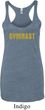 Ladies Tanktop Gold Shimmer Gymnast Tri Blend Racerback Tank Top