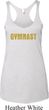 Ladies Tanktop Gold Shimmer Gymnast Tri Blend Racerback Tank Top