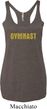 Ladies Tanktop Gold Shimmer Gymnast Tri Blend Racerback Tank Top