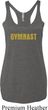 Ladies Tanktop Gold Shimmer Gymnast Tri Blend Racerback Tank Top