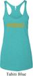 Ladies Tanktop Gold Shimmer Gymnast Tri Blend Racerback Tank Top