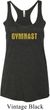 Ladies Tanktop Gold Shimmer Gymnast Tri Blend Racerback Tank Top