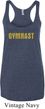 Ladies Tanktop Gold Shimmer Gymnast Tri Blend Racerback Tank Top