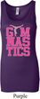 Ladies Tanktop Gymnastics Text Longer Length Tank Top