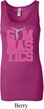 Ladies Tanktop Gymnastics Text Longer Length Tank Top