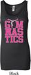 Ladies Tanktop Gymnastics Text Longer Length Tank Top