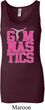 Ladies Tanktop Gymnastics Text Longer Length Tank Top