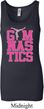 Ladies Tanktop Gymnastics Text Longer Length Tank Top