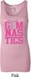 Ladies Tanktop Gymnastics Text Longer Length Tank Top