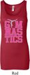 Ladies Tanktop Gymnastics Text Longer Length Tank Top