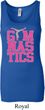 Ladies Tanktop Gymnastics Text Longer Length Tank Top