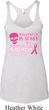 Ladies Tanktop Halloween Cancer Deadly Tri Blend Racerback Tank Top
