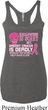 Ladies Tanktop Halloween Cancer Deadly Tri Blend Racerback Tank Top