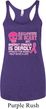 Ladies Tanktop Halloween Cancer Deadly Tri Blend Racerback Tank Top