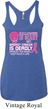 Ladies Tanktop Halloween Cancer Deadly Tri Blend Racerback Tank Top