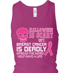 Ladies Tanktop Halloween Deadly Longer Length Racerback Tank Top