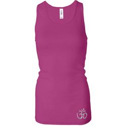 Ladies Tanktop Hindu Patch Bottom Print Longer Length Racerback Tank Ladies Tanktop Hindu Patch Bottom Print Longer Length Racerback Tank