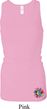 Ladies Tanktop Hippie Sun Patch Bottom Longer Length Racerback Tank
