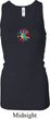 Ladies Tanktop Hippie Sun Patch Middle Longer Length Racerback Tank