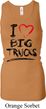 Ladies Tanktop I Love Big Trucks Longer Length Racerback Tank Top
