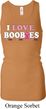 Ladies Tanktop I Love Boobies Longer Length Racerback Tank Top