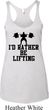 Ladies Tanktop I Rather Be Lifting Tri Blend Racerback Tank Top