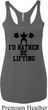Ladies Tanktop I Rather Be Lifting Tri Blend Racerback Tank Top