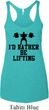 Ladies Tanktop I Rather Be Lifting Tri Blend Racerback Tank Top