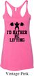 Ladies Tanktop I Rather Be Lifting Tri Blend Racerback Tank Top