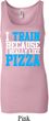 Ladies Tanktop I Train For Pizza Longer Length Tank Top