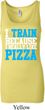 Ladies Tanktop I Train For Pizza Longer Length Tank Top