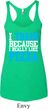 Ladies Tanktop I Train For Pizza Tri Blend Racerback Tank Top