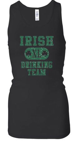 Ladies Tanktop Irish Drinking Team Longer Length Racerback Tank Top