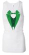 Ladies Tanktop Irish Tuxedo Longer Length Racerback Tank Top